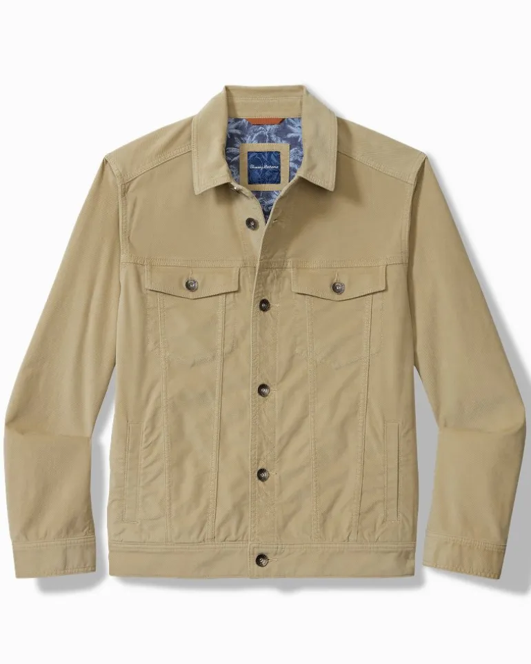 Outlet Tommy Bahama Canyon Cord Trucker Jacket Stone Khaki