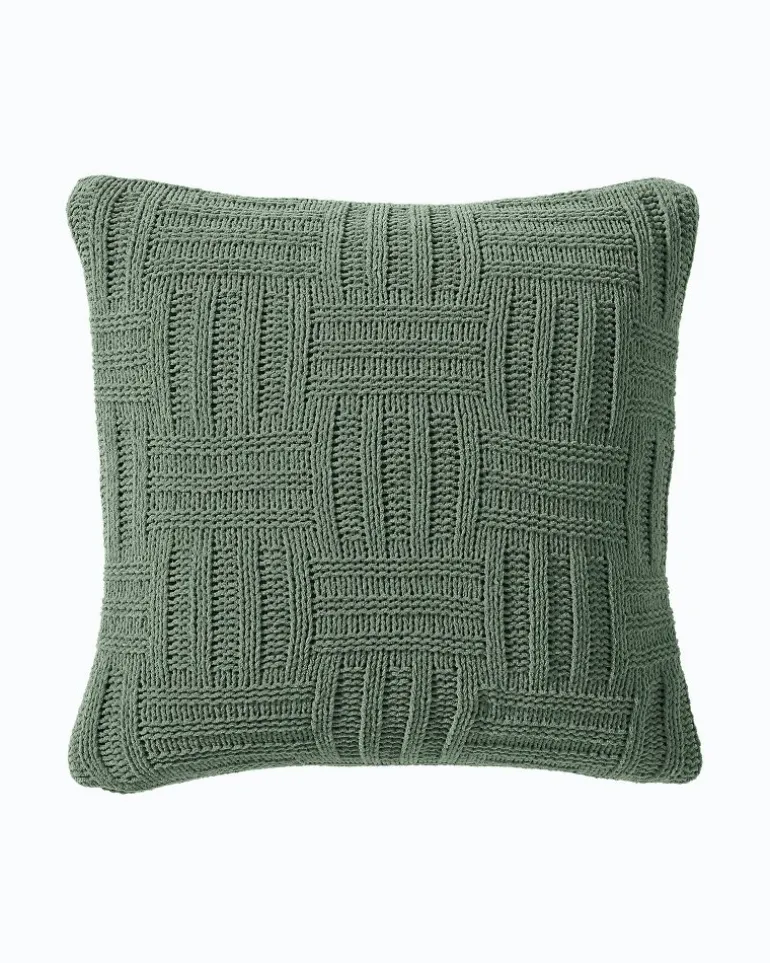Outlet Tommy Bahama Chain Basket Decorative Pillow Green