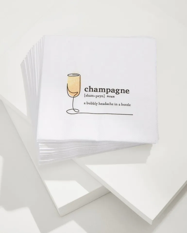 Fashion Tommy Bahama Champagne Cocktail Napkins White