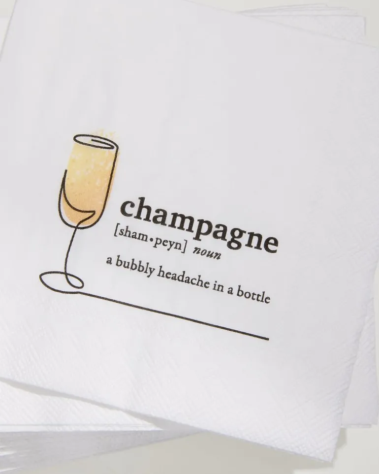Fashion Tommy Bahama Champagne Cocktail Napkins White