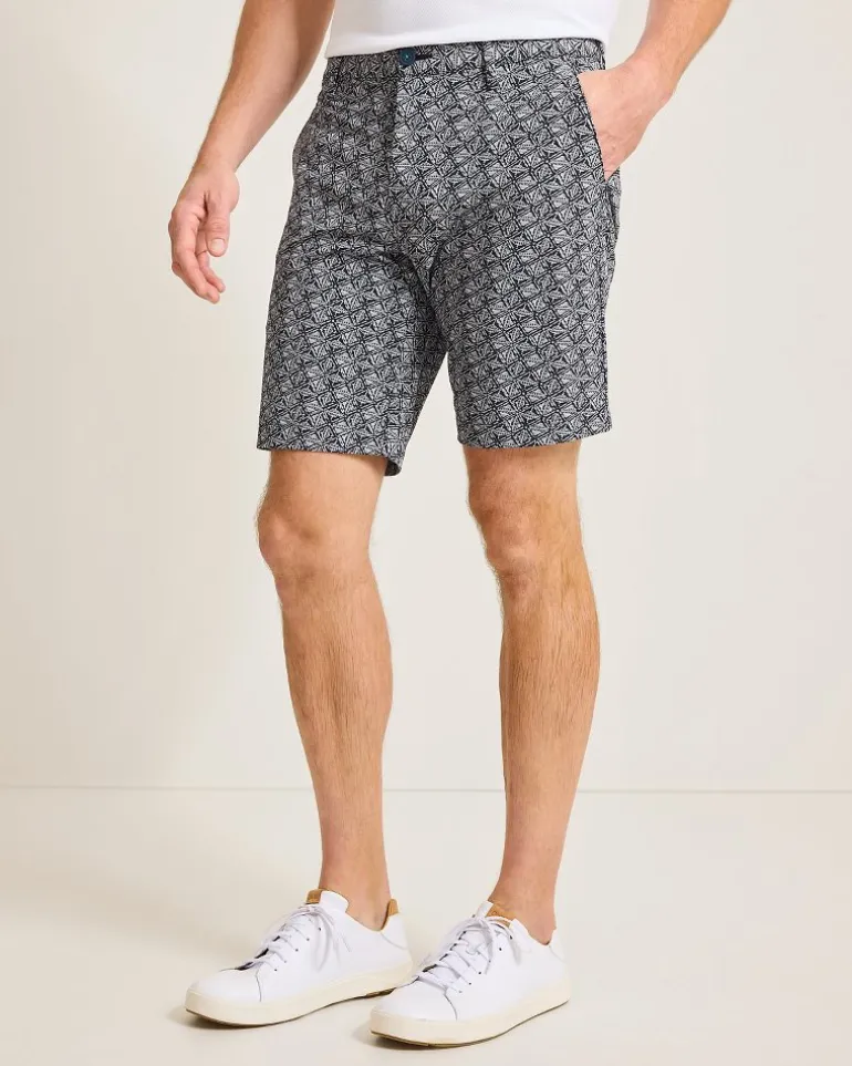 Fashion Tommy Bahama Chip Shot Beachcomber Geo IslandZone® 9-Inch Shorts Black