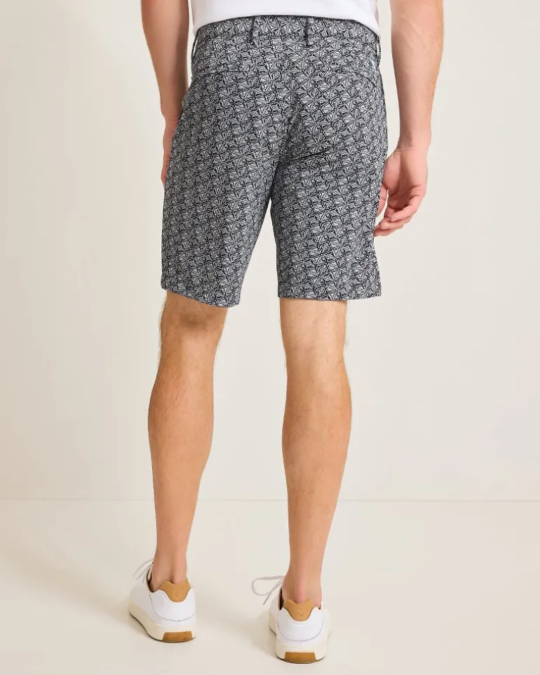 Fashion Tommy Bahama Chip Shot Beachcomber Geo IslandZone® 9-Inch Shorts Black
