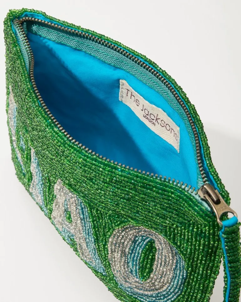 Sale Tommy Bahama Ciao Beaded Clutch Green