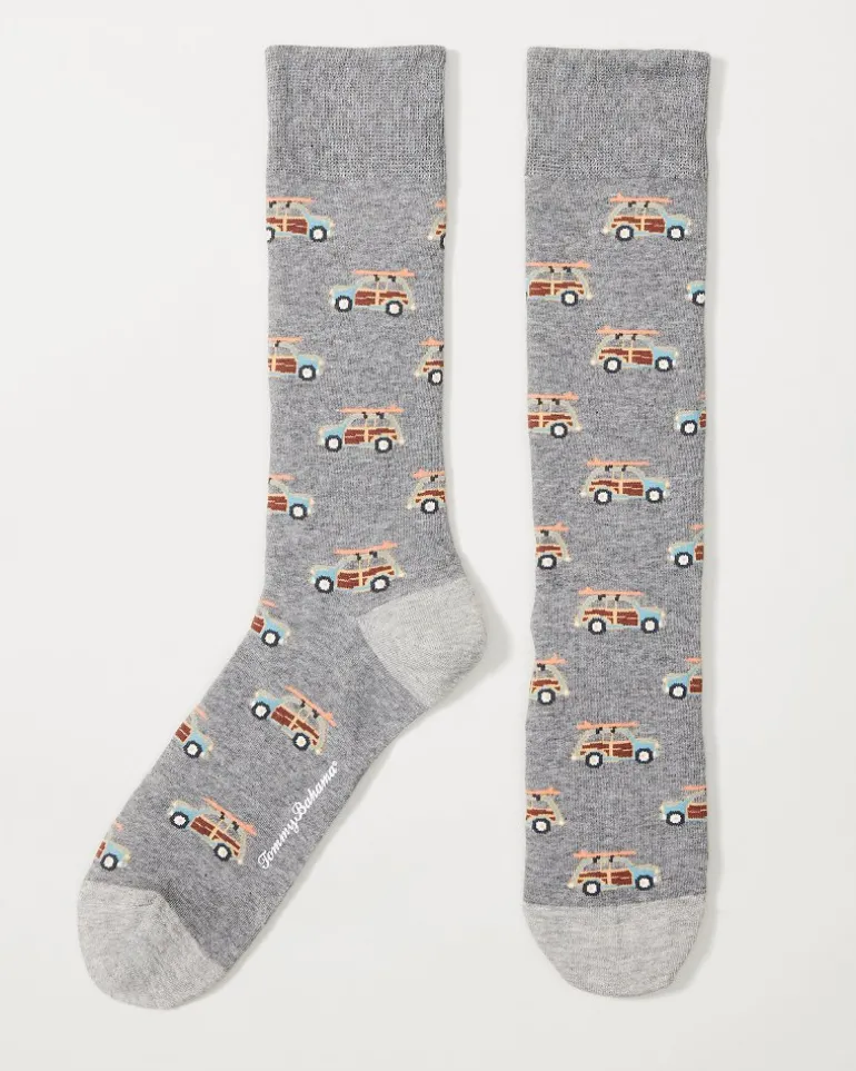 Shop Tommy Bahama Coastal Cruiser Socks Grey Heather