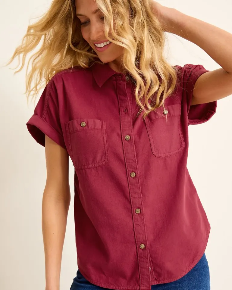 Hot Tommy Bahama Coastal Twill Shirt Rhumba