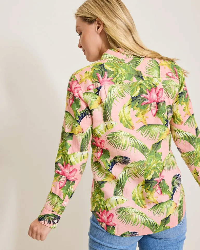 coastalina_frond_royal_linen_shirt_2.webp Discount Tommy Bahama Coastalina Frond Royal Linen Shirt Coral Haze