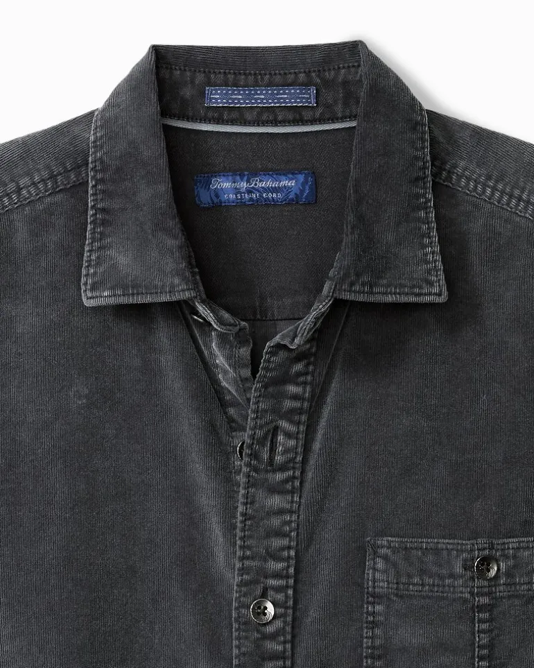 Sale Tommy Bahama Coastline Cord Stretch Sun Fade Shirt Night Cap