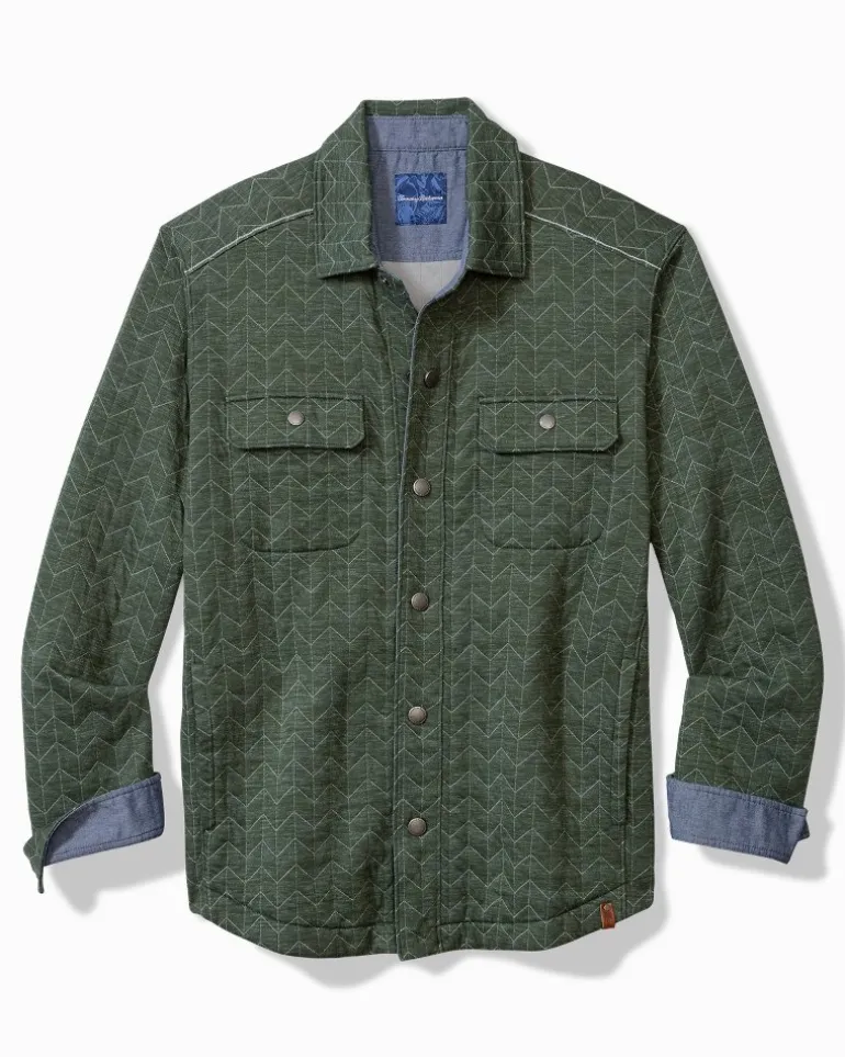 Fashion Tommy Bahama Cobble Hill CPO Shirt Jacket Juniper