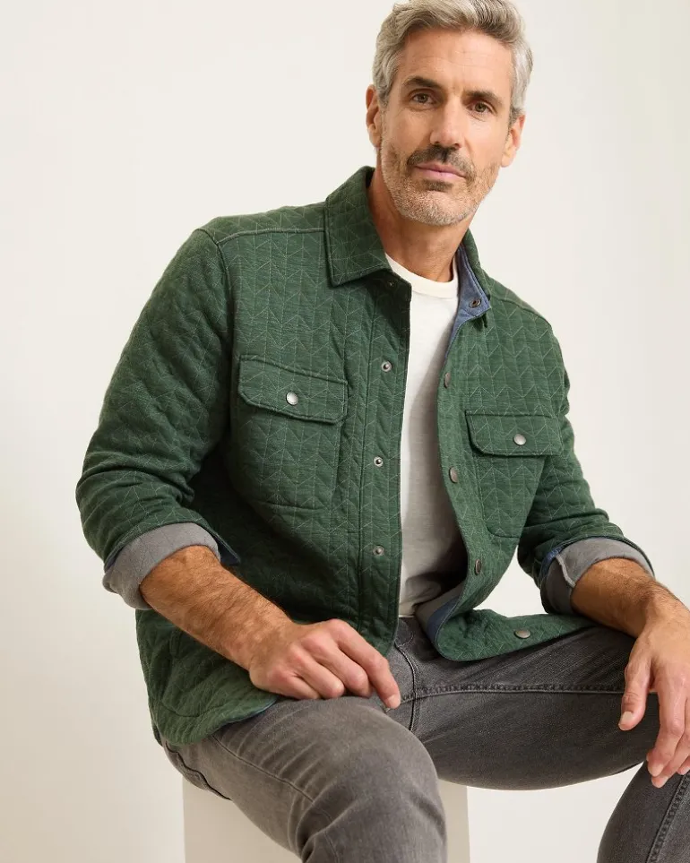 Fashion Tommy Bahama Cobble Hill CPO Shirt Jacket Juniper