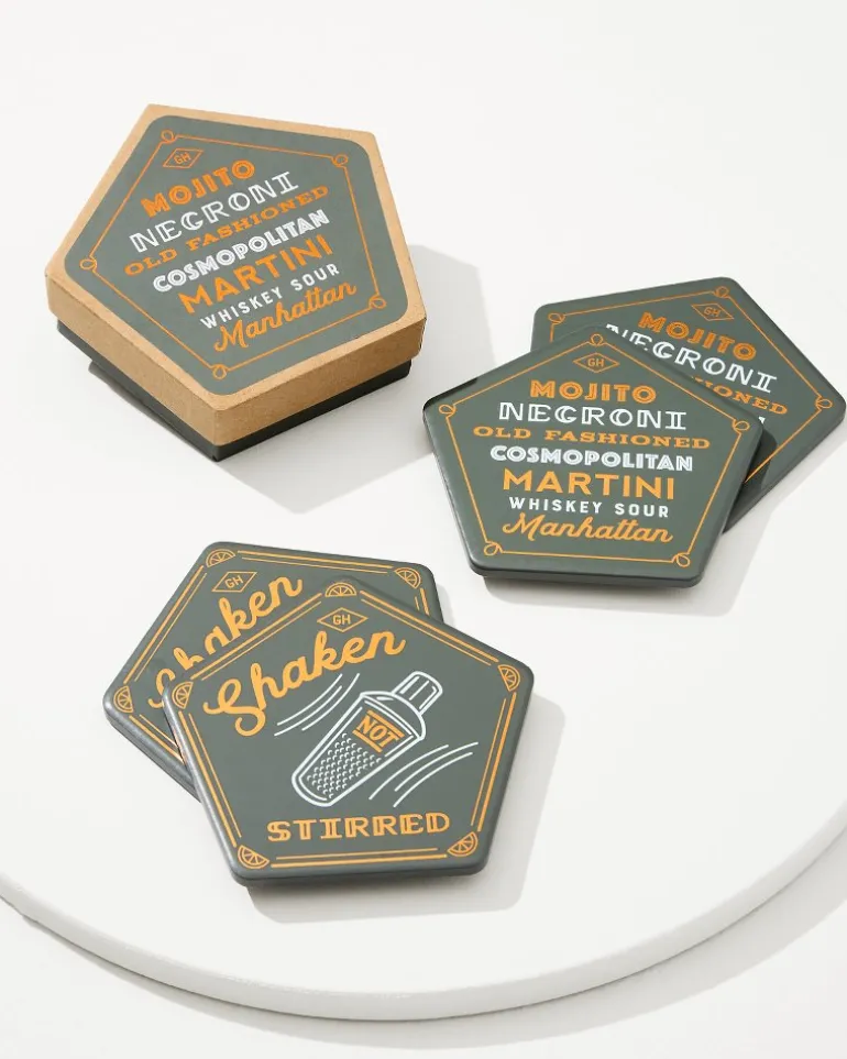 Shop Tommy Bahama Cocktail Coasters—Set of 4 Multicolor