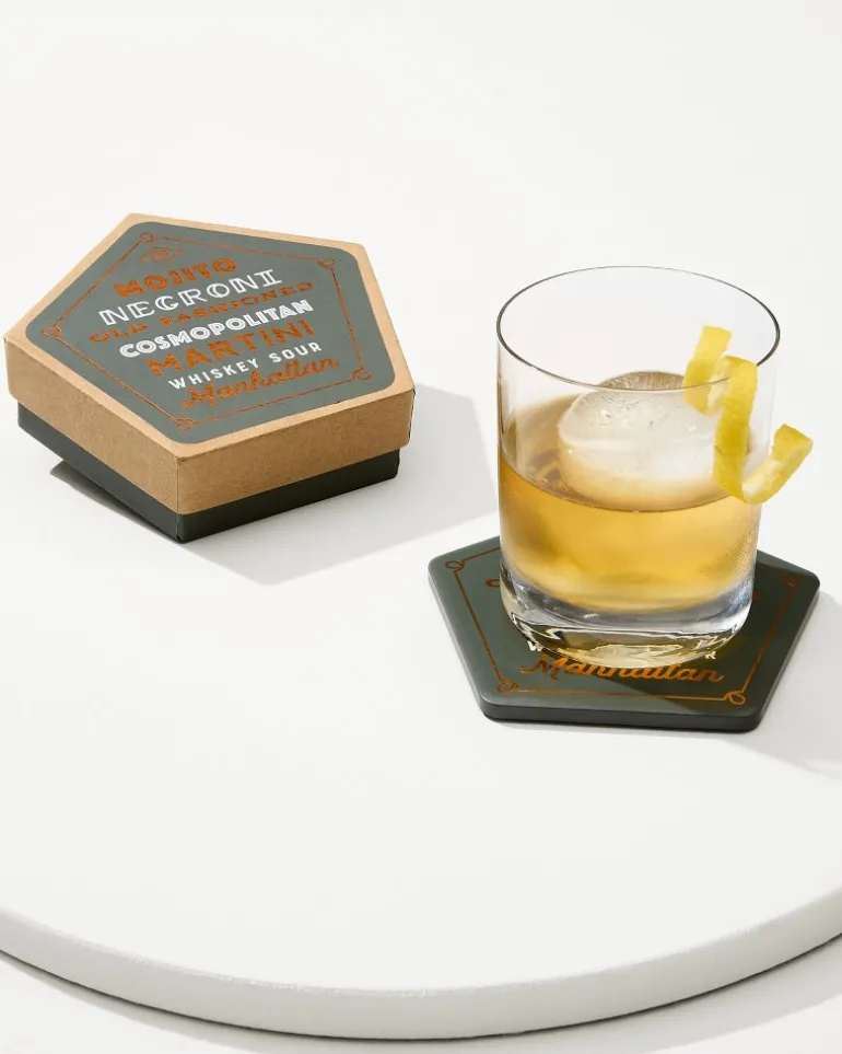 Shop Tommy Bahama Cocktail Coasters—Set of 4 Multicolor