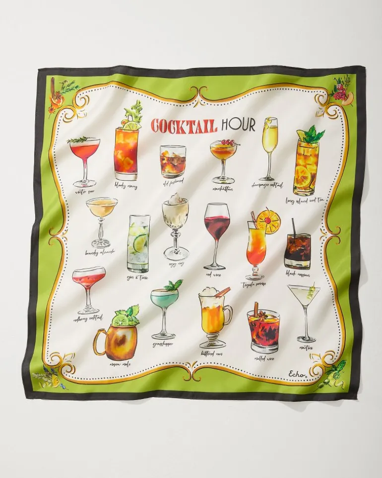 Outlet Tommy Bahama Cocktail Hour Silk Bandana Citrus Twist
