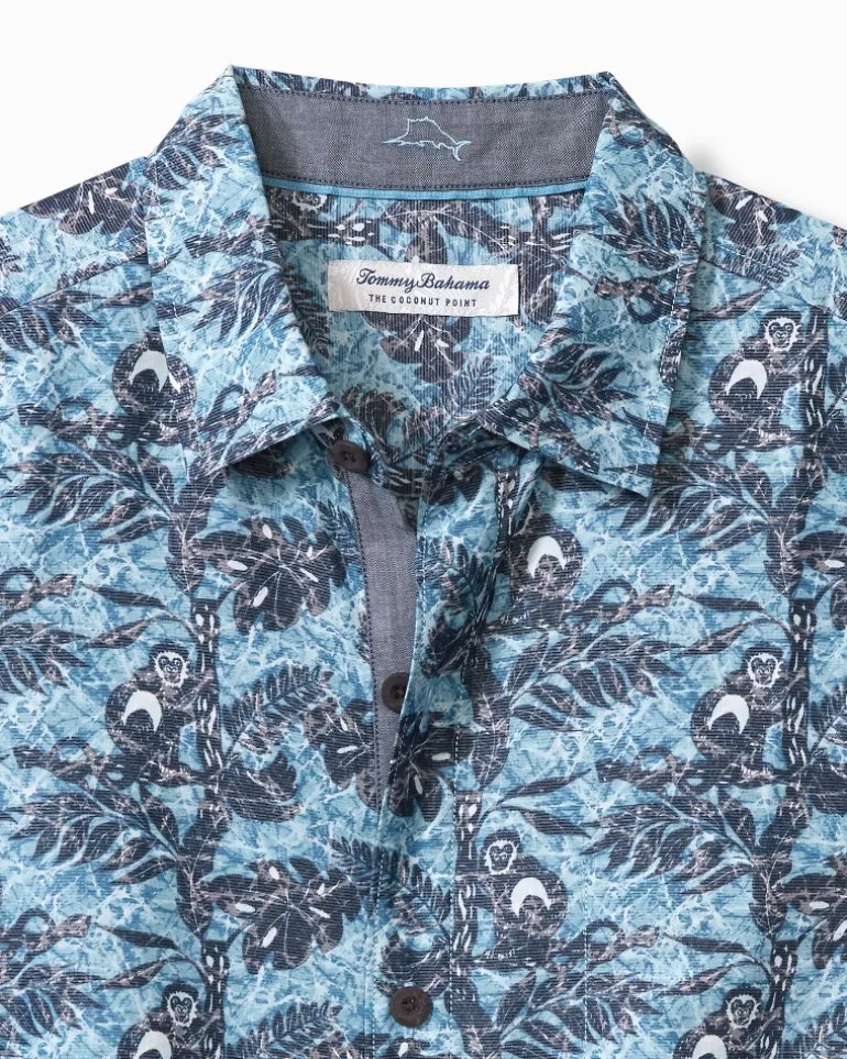 Sale Tommy Bahama Coconut Point Capuchin Vines IslandZone® Camp Shirt Pool Tile