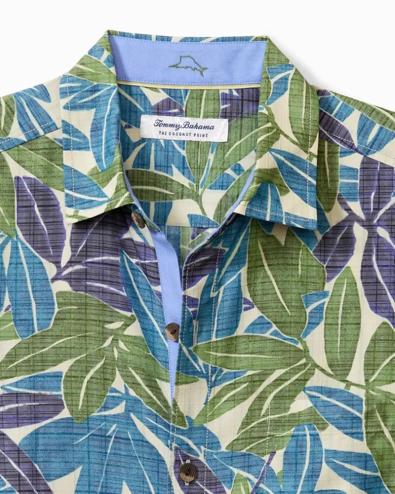 Cheap Tommy Bahama Coconut Point Vista Veronda IslandZone® Camp Shirt Bonsai