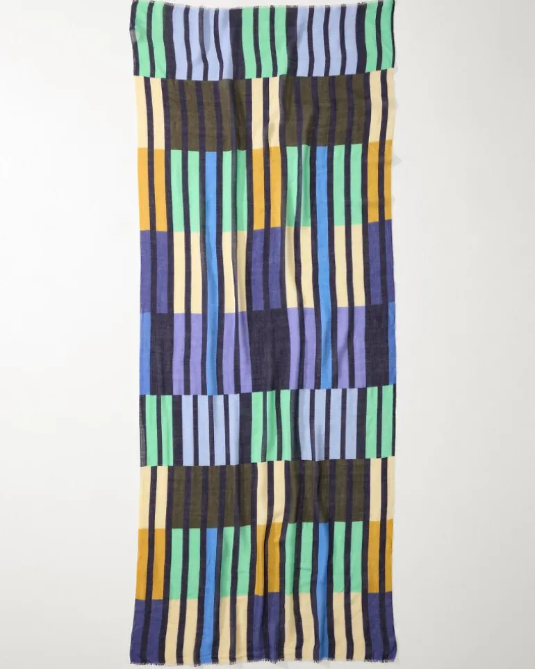 Best Tommy Bahama Color Happy Wrap Scarf Dazzling Blue