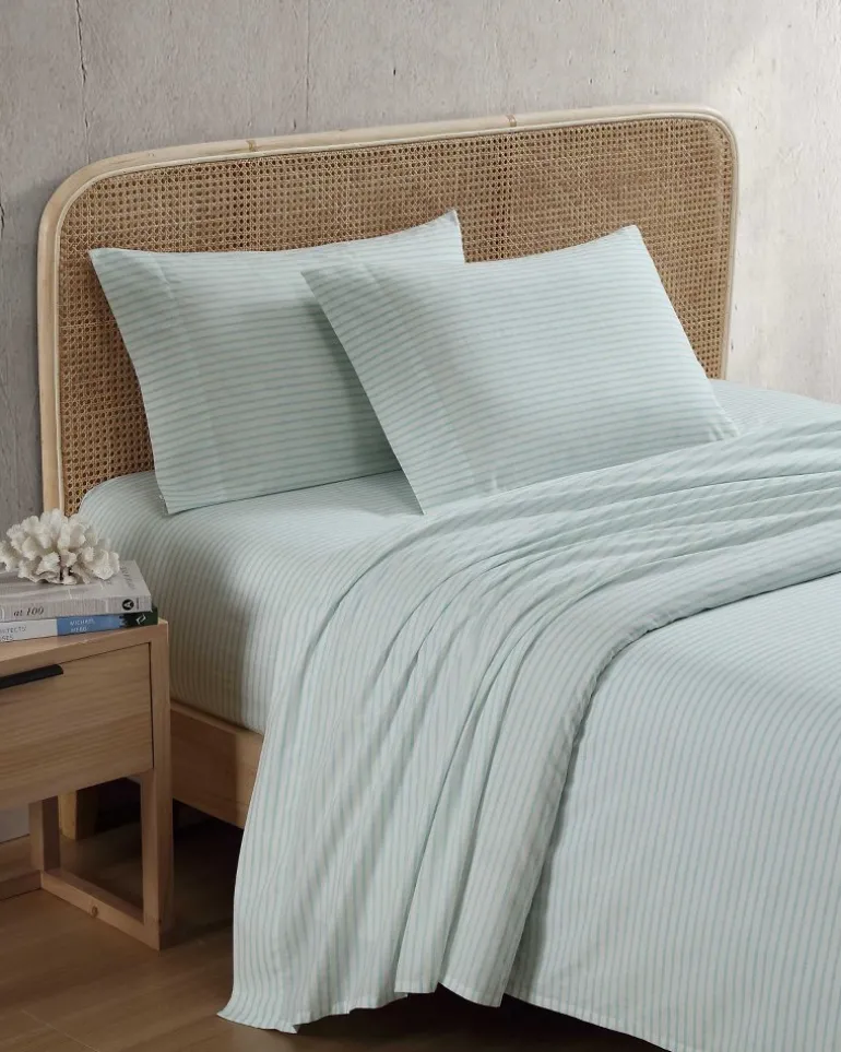 Store Tommy Bahama Cool Beach Stripe 4-Piece King Sheet Set Stripe Blue