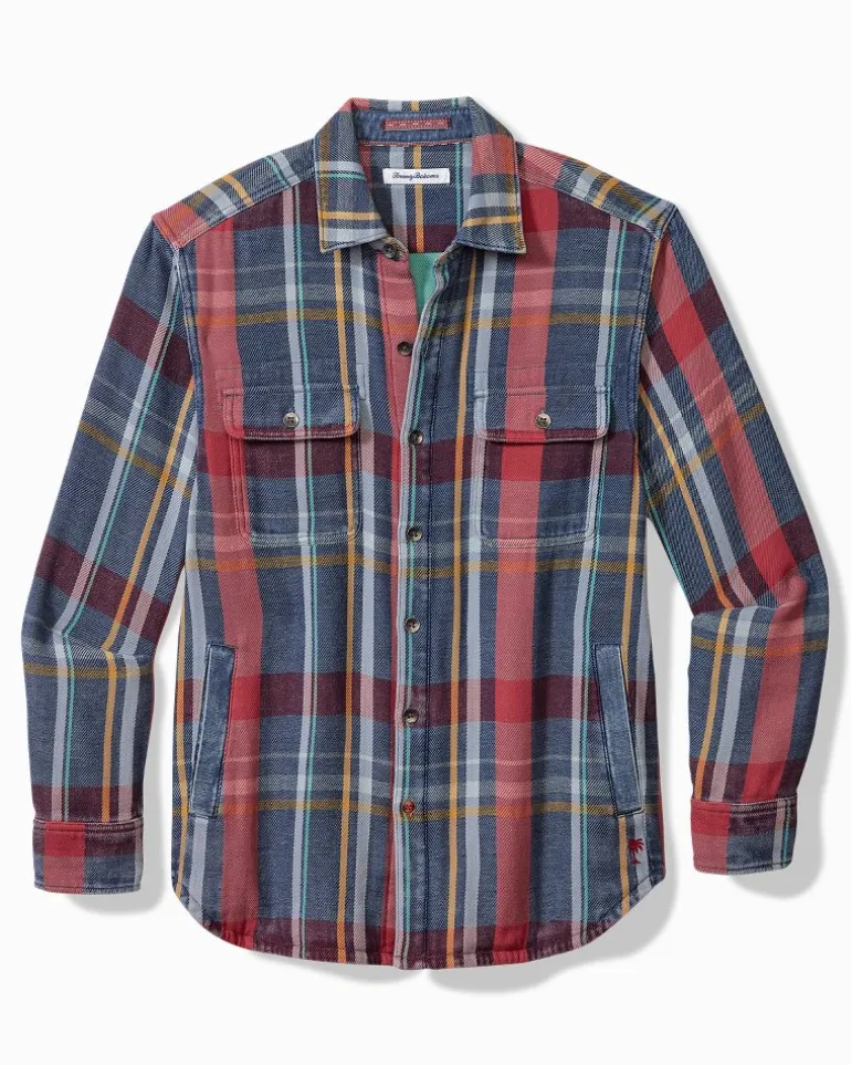 Clearance Tommy Bahama Copper Canyon Shirt Jacket Norse Blue