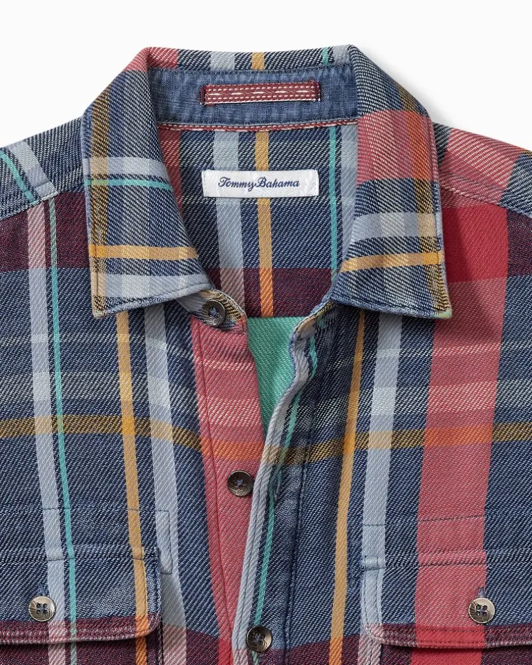 Clearance Tommy Bahama Copper Canyon Shirt Jacket Norse Blue