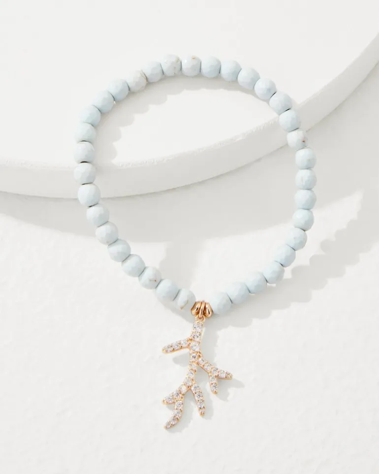 Store Tommy Bahama Coral Isles Charm Stretch Bracelet Gold