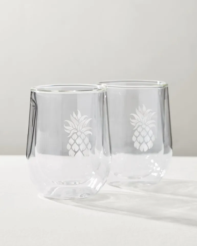 Shop Tommy Bahama Corkcicle® Stemless Wine Glass - Set of 2 Clear
