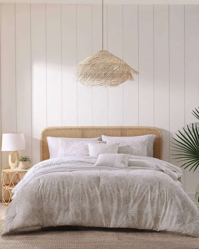 Best Tommy Bahama Costa Blanca 5-Piece Full/Queen Comforter Set Beige