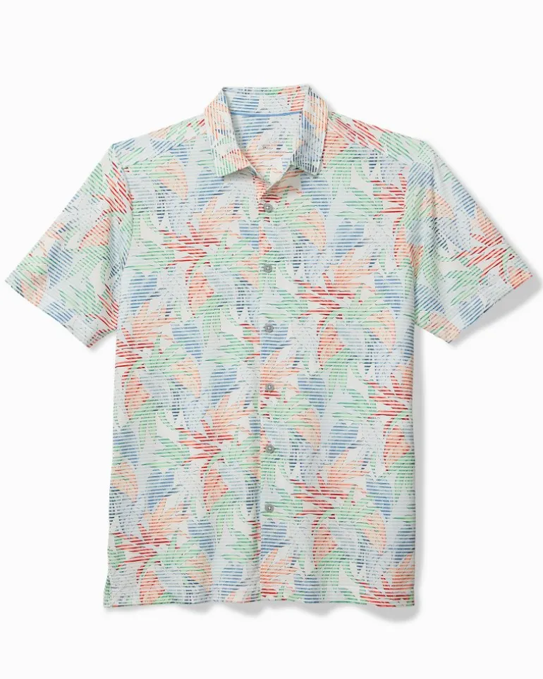 Best Tommy Bahama Costa Wave Canopy IslandZone® Short-Sleeve Shirt Vacation Blue