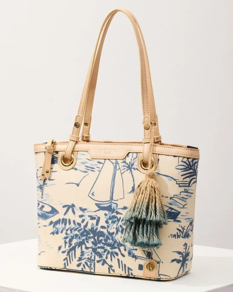 Clearance Tommy Bahama Island Tote Daise Seascape