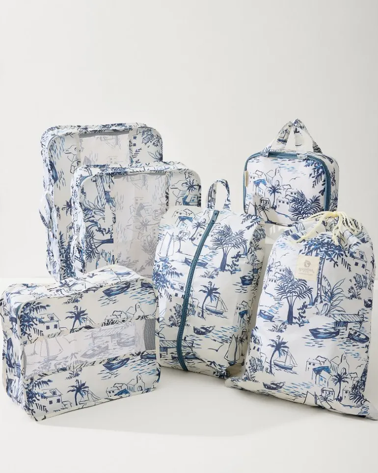 Fashion Tommy Bahama Packing Cube 6-Piece Set Daise Seascape