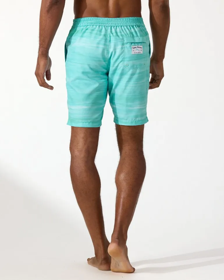Best Tommy Bahama Disney Baja Surf the Wave 9-Inch Board Shorts Blue Freeze