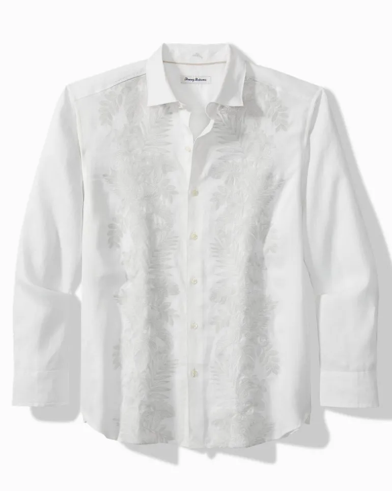 Online Tommy Bahama Down the Isle Long-Sleeve Linen Shirt White