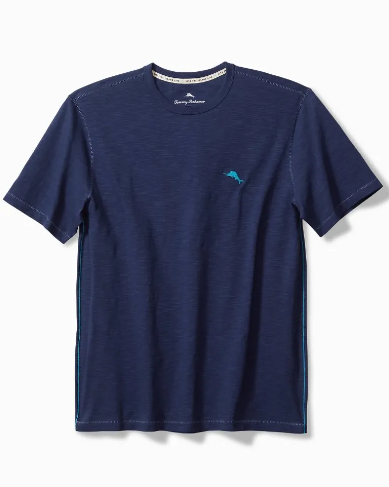 New Tommy Bahama Electric Buzz Lux T-Shirt Island Navy