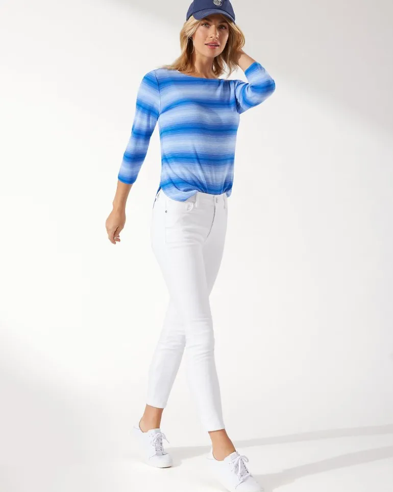 Cheap Tommy Bahama Ella Twill High-Rise Ankle Jeans White