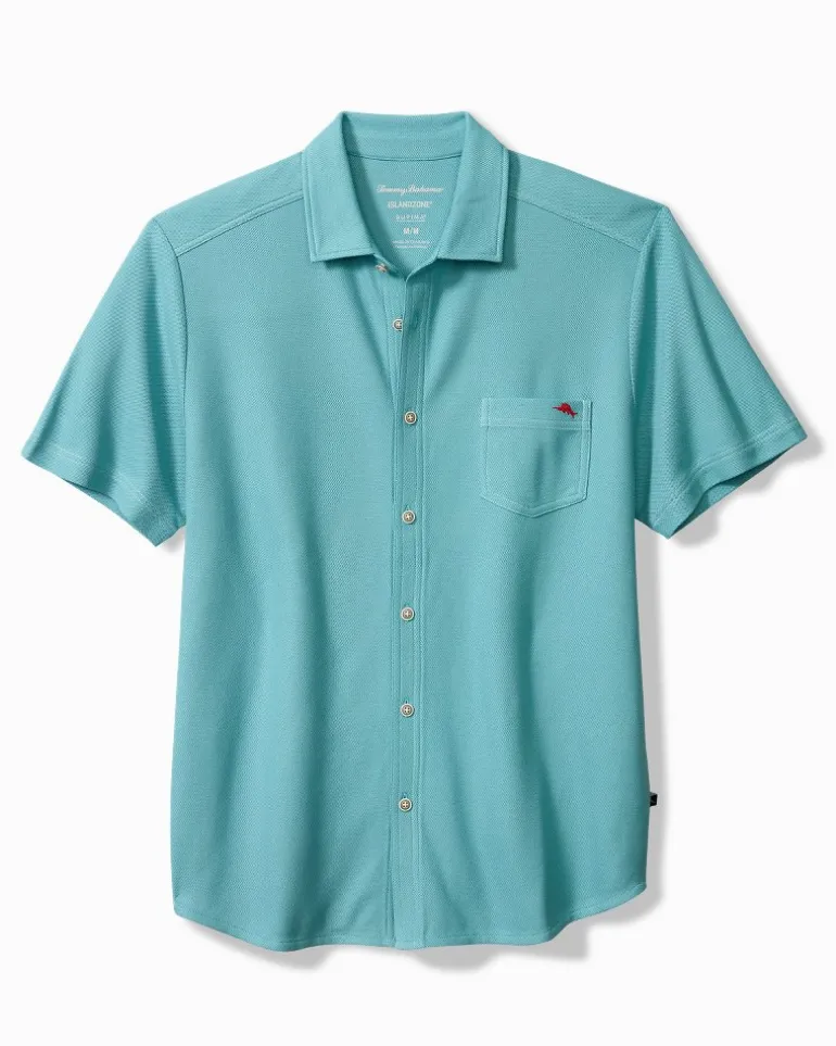 Clearance Tommy Bahama Emfielder IslandZone® Knit Short-Sleeve Shirt Delphinium