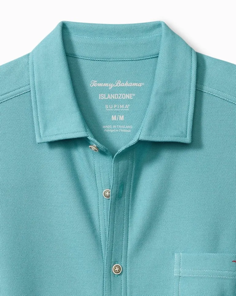 Clearance Tommy Bahama Emfielder IslandZone® Knit Short-Sleeve Shirt Delphinium