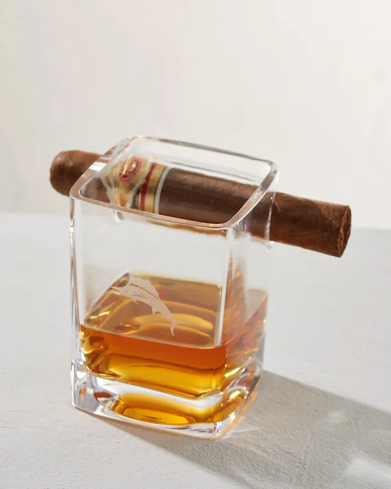 Fashion Tommy Bahama Etched Marlin Corkcicle® Cigar Glass Clear