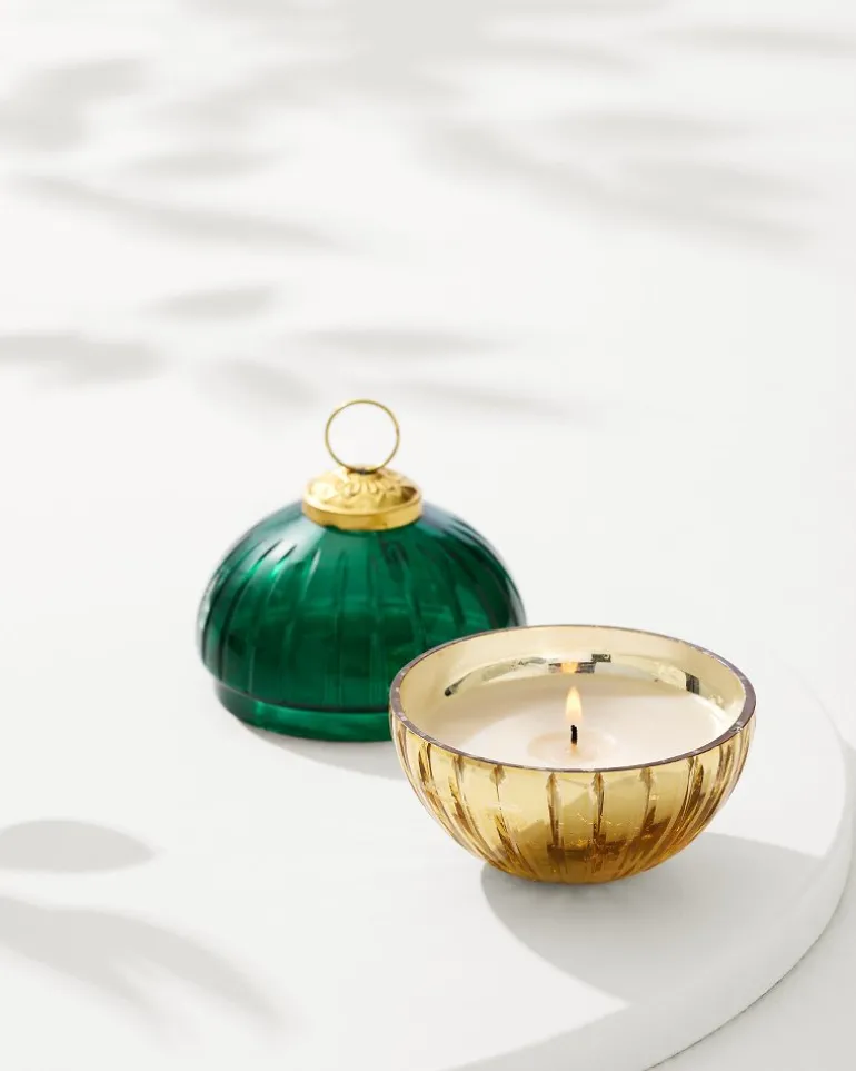 Clearance Tommy Bahama 3-oz. Etched Ornament Candle Evergreen
