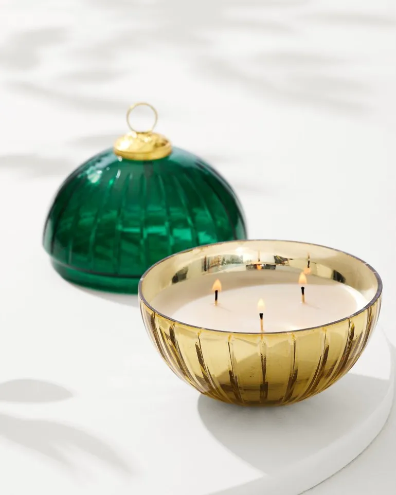 Online Tommy Bahama 8.5-oz. Etched Ornament Candle Evergreen