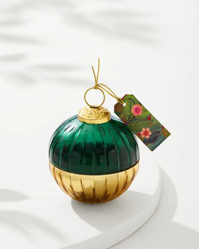 Clearance Tommy Bahama 3-oz. Etched Ornament Candle Evergreen