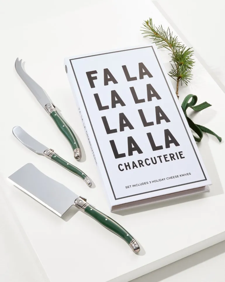 Hot Tommy Bahama Fa-La-La Charcuterie Knives Set Green