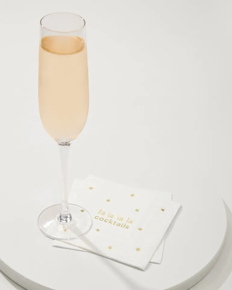 Online Tommy Bahama Fa-La-La Cocktail Napkins White