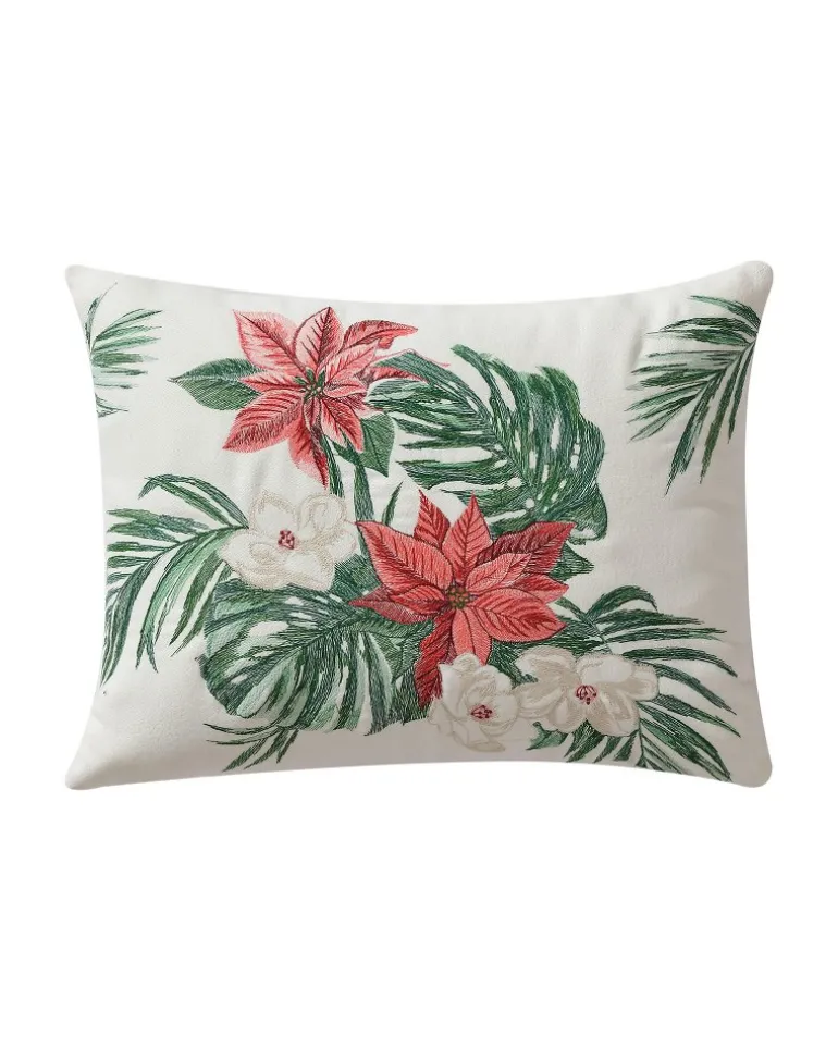Cheap Tommy Bahama Festive Palms Velvet Embroidered Decorative Pillow Multicolor