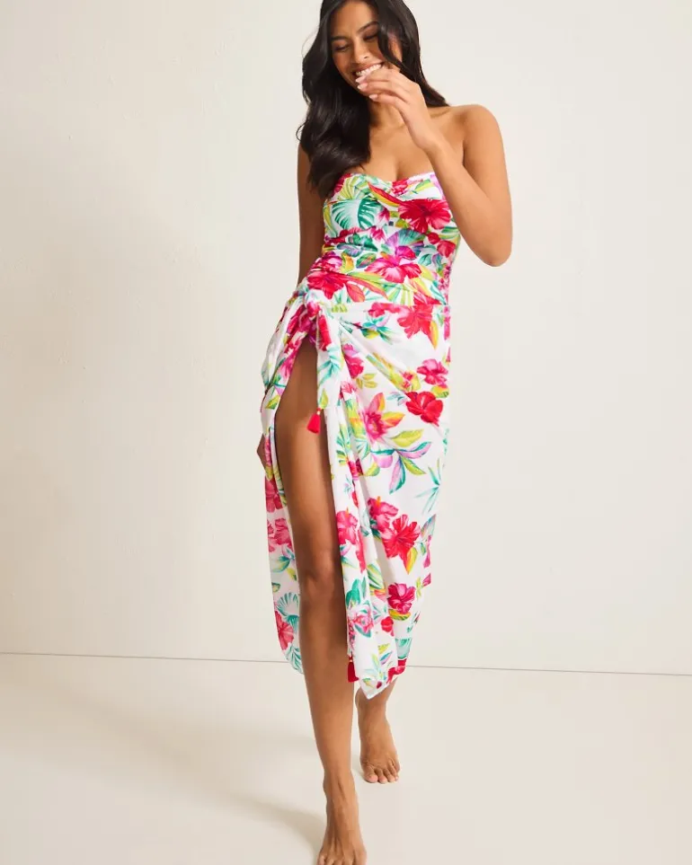 Online Tommy Bahama Fiesta Floral Pareo White
