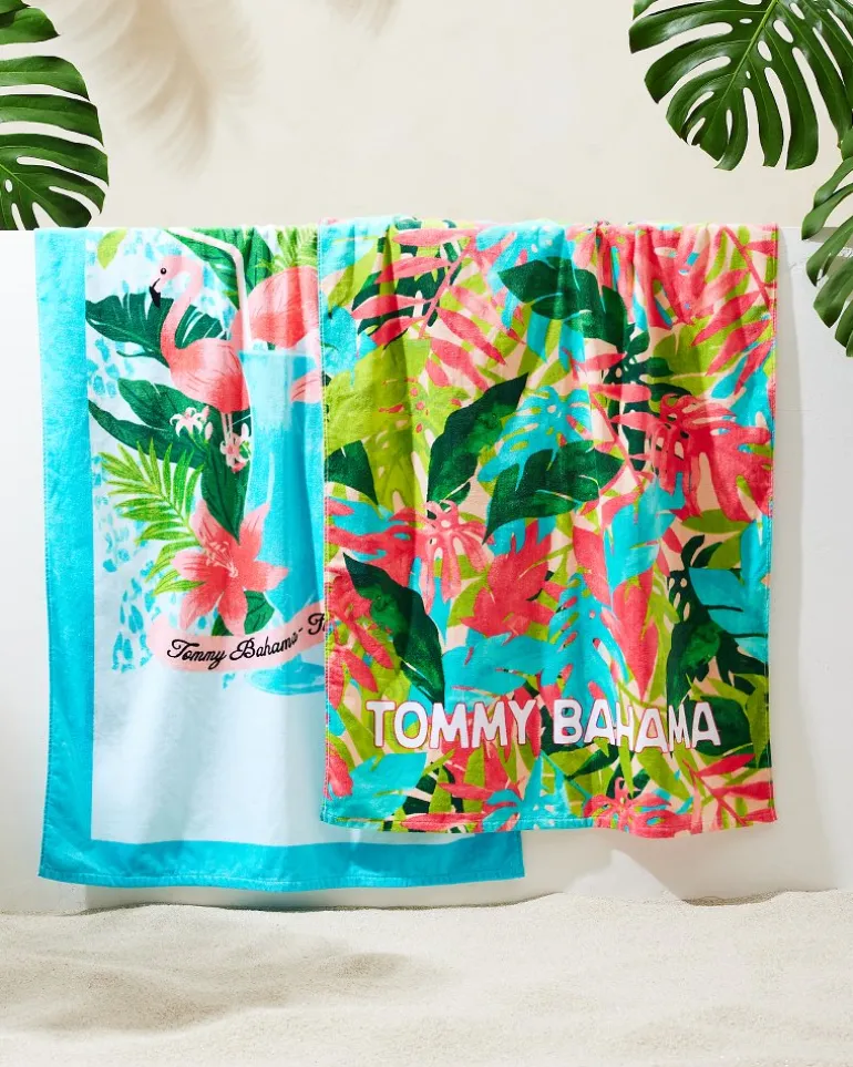 Discount Tommy Bahama Flocktail Club & Fiesta Jungle Beach Towels - Set of 2 Multicolor