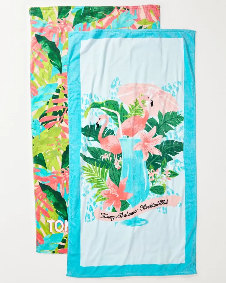 Discount Tommy Bahama Flocktail Club & Fiesta Jungle Beach Towels - Set of 2 Multicolor