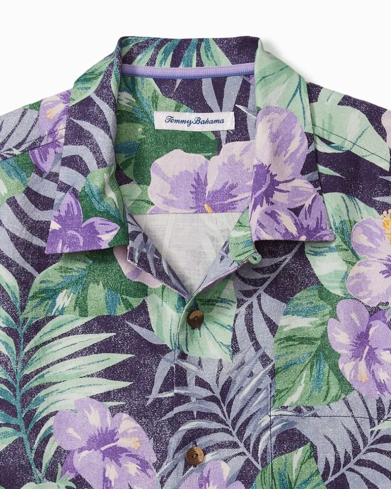 Shop Tommy Bahama Fridas Garden Silk Camp Shirt Coastline