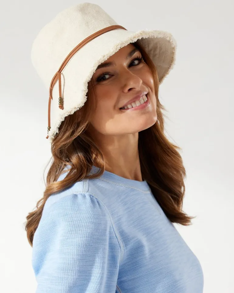 Best Tommy Bahama Fringed Bucket Hat Natural