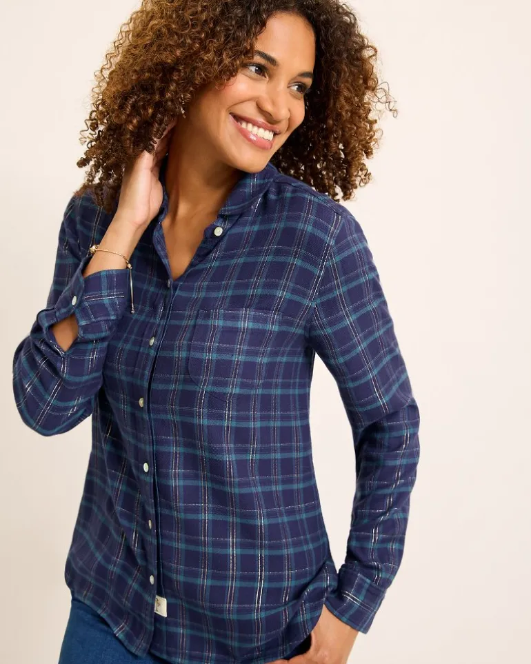 Hot Tommy Bahama Golden Sands Flannel Shirt Coastline