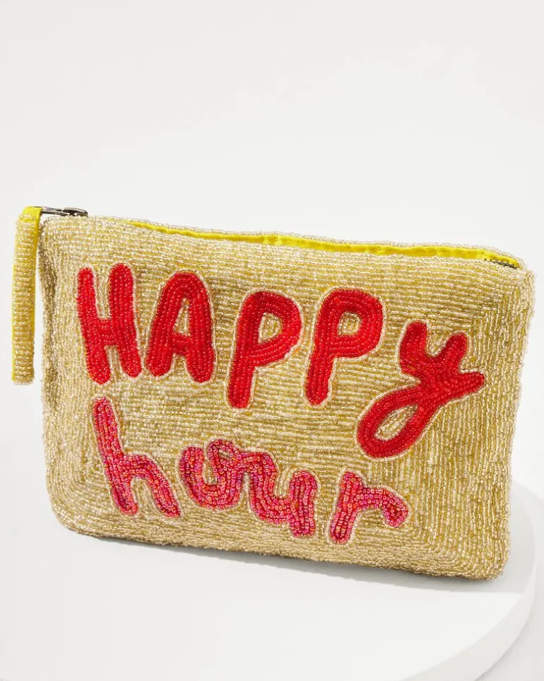 Outlet Tommy Bahama Happy Hour Beaded Clutch Gold