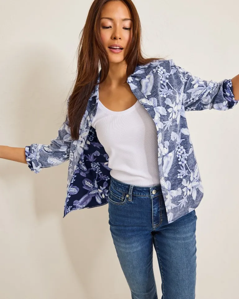 Store Tommy Bahama Hightide Flora Cord Shirt Coastline