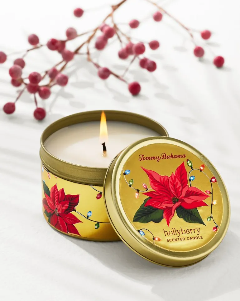 Hot Tommy Bahama Hollyberry 6-oz. Travel Candle Tin Multicolor